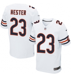 Men's Nike Chicago Bears #23 Devin Hester Elite White NFL Jersey