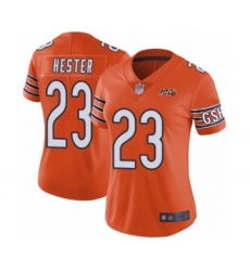 Women's Chicago Bears #23 Devin Hester Orange Alternate 100th Season Limited Football Jersey