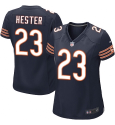 Women's Nike Chicago Bears #23 Devin Hester Game Navy Blue Team Color NFL Jersey