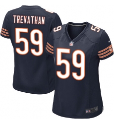 Women's Nike Chicago Bears #59 Danny Trevathan Game Navy Blue Team Color NFL Jersey