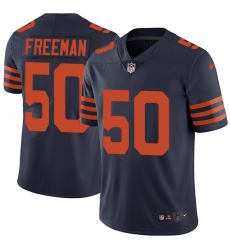 Men's Nike Chicago Bears #50 Jerrell Freeman Navy Blue Alternate Vapor Untouchable Limited Player NFL Jersey