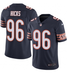 Youth Nike Chicago Bears #96 Akiem Hicks Elite Navy Blue Team Color NFL Jersey