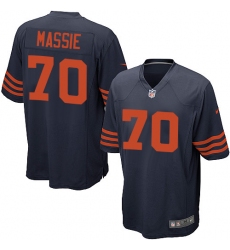Men's Nike Chicago Bears #70 Bobby Massie Game Navy Blue Alternate NFL Jersey
