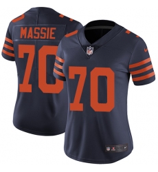 Women's Nike Chicago Bears #70 Bobby Massie Elite Navy Blue Alternate NFL Jersey