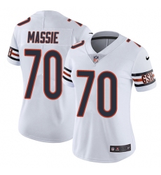 Women's Nike Chicago Bears #70 Bobby Massie Elite White NFL Jersey