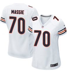 Women's Nike Chicago Bears #70 Bobby Massie Game White NFL Jersey