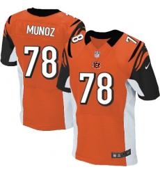 Men's Nike Cincinnati Bengals #78 Anthony Munoz Elite Orange Alternate NFL Jersey