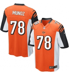 Men's Nike Cincinnati Bengals #78 Anthony Munoz Game Orange Alternate NFL Jersey