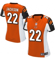 Women's Nike Cincinnati Bengals #22 William Jackson Game Orange Alternate NFL Jersey