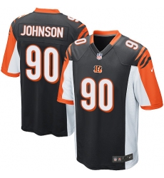 Youth Nike Cincinnati Bengals #90 Michael Johnson Game Black Team Color NFL Jersey