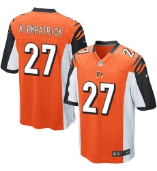 Men's Nike Cincinnati Bengals #27 Dre Kirkpatrick Game Orange Alternate NFL Jersey
