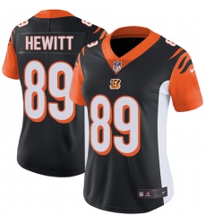 Women's Nike Cincinnati Bengals #89 Ryan Hewitt Elite Black Team Color NFL Jersey