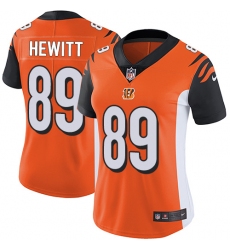 Women's Nike Cincinnati Bengals #89 Ryan Hewitt Elite Orange Alternate NFL Jersey