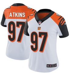 Women's Nike Cincinnati Bengals #97 Geno Atkins Elite White NFL Jersey
