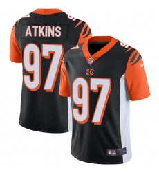 Youth Nike Cincinnati Bengals #97 Geno Atkins Elite Black Team Color NFL Jersey