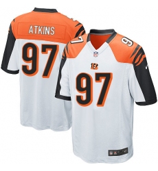 Youth Nike Cincinnati Bengals #97 Geno Atkins Game White NFL Jersey