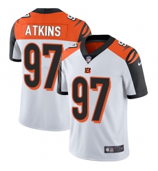 Youth Nike Cincinnati Bengals #97 Geno Atkins Vapor Untouchable Limited White NFL Jersey