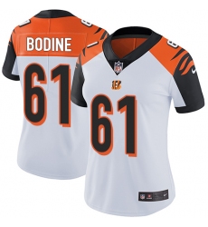 Women's Nike Cincinnati Bengals #61 Russell Bodine Elite White NFL Jersey