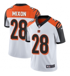 Youth Nike Cincinnati Bengals #28 Joe Mixon Elite White NFL Jersey