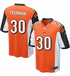 Men's Nike Cincinnati Bengals #30 Cedric Peerman Game Orange Alternate NFL Jersey