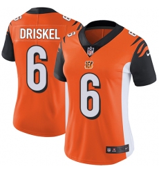 Women's Nike Cincinnati Bengals #6 Jeff Driskel Elite Orange Alternate NFL Jersey