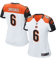Women's Nike Cincinnati Bengals #6 Jeff Driskel Game White NFL Jersey