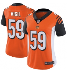 Women's Nike Cincinnati Bengals #59 Nick Vigil Vapor Untouchable Limited Orange Alternate NFL Jersey