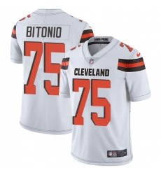 Youth Nike Cleveland Browns #75 Joel Bitonio Elite White NFL Jersey