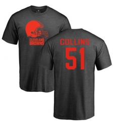 NFL Nike Cleveland Browns #51 Jamie Collins Ash One Color T-Shirt