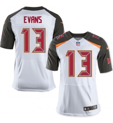 Men's Nike Tampa Bay Buccaneers #13 Mike Evans Elite White NFL Jersey