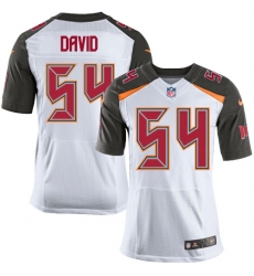 Men's Nike Tampa Bay Buccaneers #54 Lavonte David Elite White NFL Jersey
