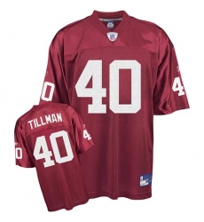 Reebok Arizona Cardinals #40 Pat Tillman Red Team Color Authentic Throwback NFL Jersey