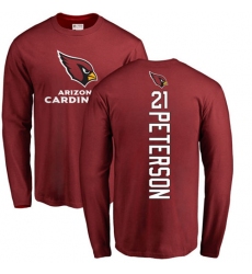 NFL Nike Arizona Cardinals #21 Patrick Peterson Maroon Backer Long Sleeve T-Shirt