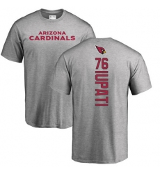 NFL Nike Arizona Cardinals #76 Mike Iupati Ash Backer T-Shirt