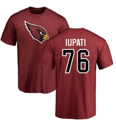 NFL Nike Arizona Cardinals #76 Mike Iupati Maroon Name & Number Logo Personalized T-Shirt