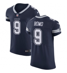 Men's Nike Dallas Cowboys #9 Tony Romo Navy Blue Team Color Vapor Untouchable Elite Player NFL Jersey