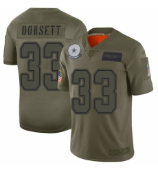 Youth Dallas Cowboys #33 Tony Dorsett Limited Camo 2019 Salute to Service Football Jersey