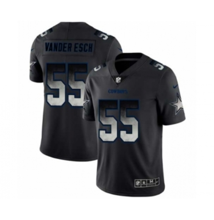 Men Dallas Cowboys #55 Leighton Vander Black Smoke Fashion Limited Jersey