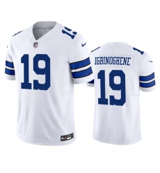 Men's Dallas Cowboys #19 Noah Igbinoghene White 2023 F.U.S.E. Vapor Limited Football Stitched Jersey