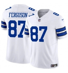 Men's Dallas Cowboys #87 Jake Ferguson White 2025 F.U.S.E Vapor Untouchable Limited Football Stitched Jersey