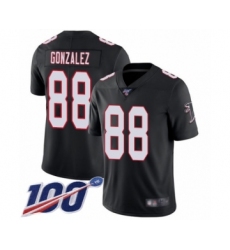 Men's Atlanta Falcons #88 Tony Gonzalez White Vapor Untouchable Limited Player 100th Season Football Jersey