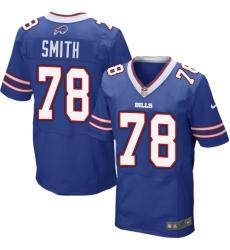 Men's Nike Buffalo Bills #78 Bruce Smith Elite Royal Blue Team Color NFL Jersey