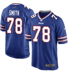Men's Nike Buffalo Bills #78 Bruce Smith Game Royal Blue Team Color NFL Jersey