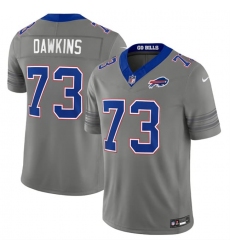 Men's Buffalo Bills #73 Dion Dawkins Gray F.U.S.E. 2026 Nickel City Vapor Football Stitched Jersey