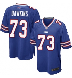 Men's Nike Buffalo Bills #73 Dion Dawkins Game Royal Blue Team Color NFL Jersey