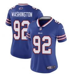 Women's Nike Buffalo Bills #92 Adolphus Washington Elite Royal Blue Team Color NFL Jersey