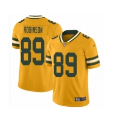 Youth Green Bay Packers #89 Dave Robinson Limited Gold Inverted Legend Football Jersey