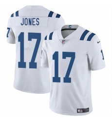 Men's Indianapolis Colts #17 Daniel Jones White 2025 Vapor Limited Football Stitched Jersey