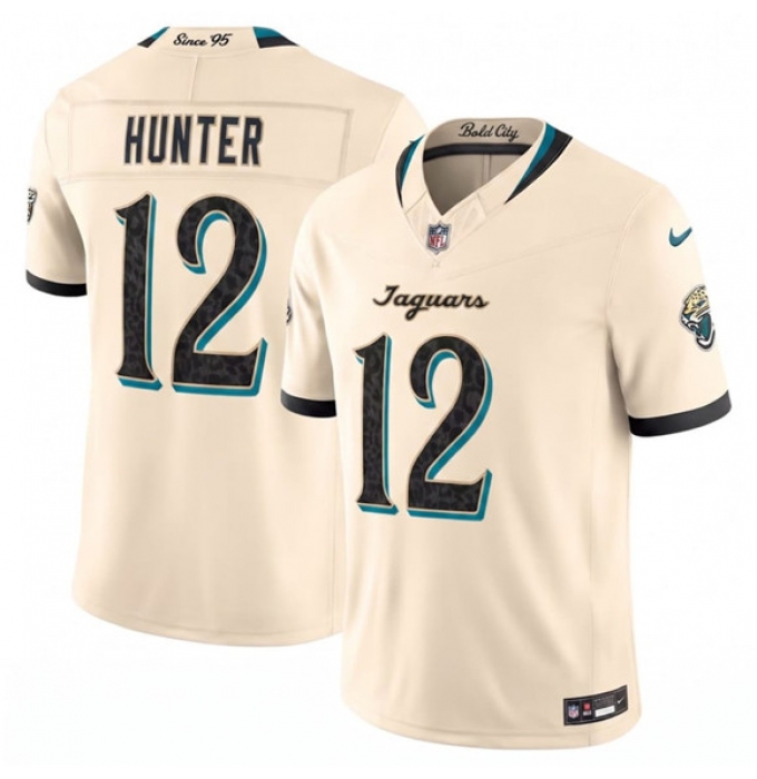 Men's Jacksonville Jaguars #12 Travis Hunter Cream 2026 F.U.S.E. Rivalries Collection Limited Football Stitched Jersey