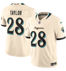Men's Jacksonville Jaguars #28 Fred Taylor Cream 2026 F.U.S.E. Rivalries Collection Limited Football Stitched Jersey